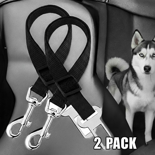 2pk dog seat belt car - dog,